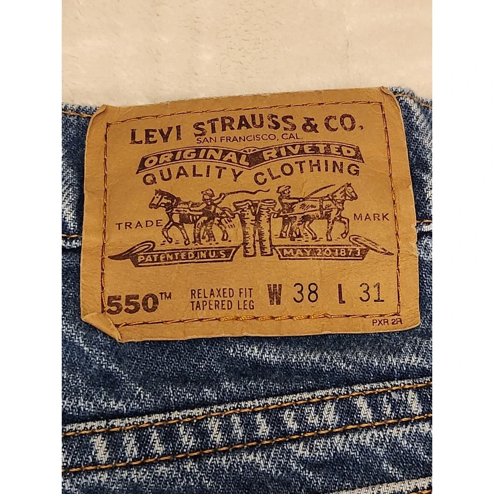 Levis 550 Jeans Men's 38x31 Orange Tab‎ Relaxed Fit 1994 Vintage 90s